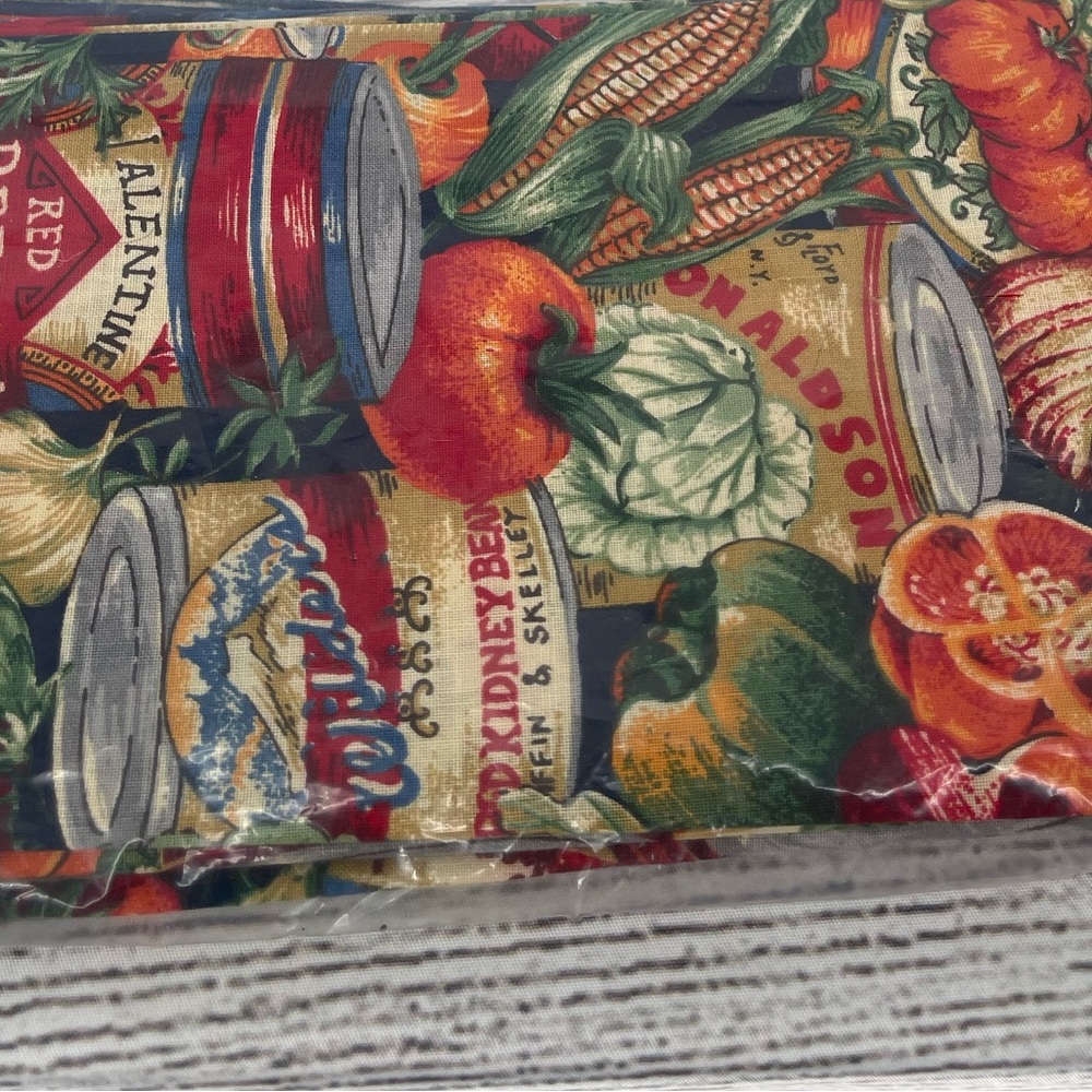 Colorful Vegetable Print‎ Fabric napkins set of 4